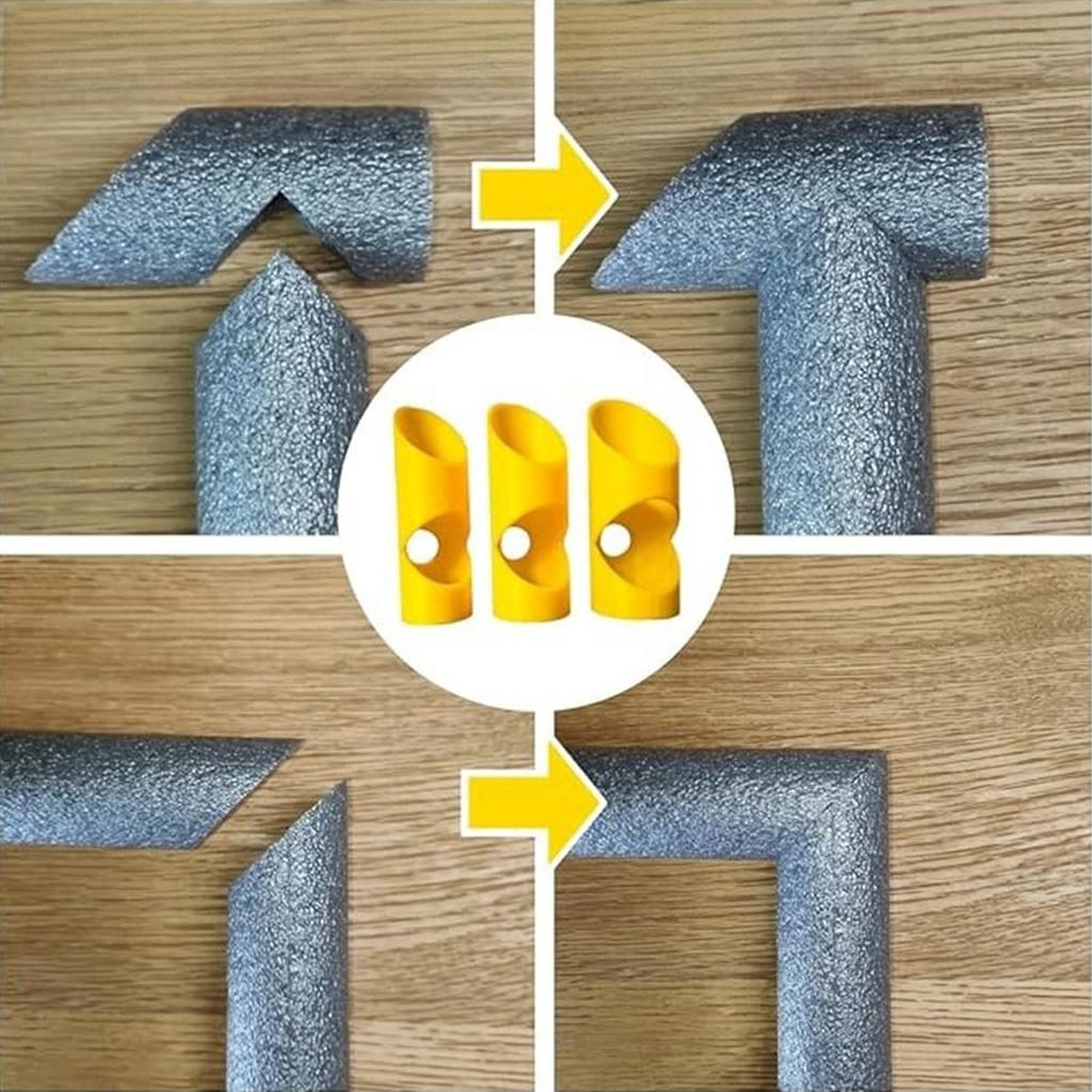 3 шт. инструмент для резки пенопластовых труб, направляющий инструмент для резки изоляции пенопластовых труб, зажим для изоляции для дома, промышленности, коммерческого помещения