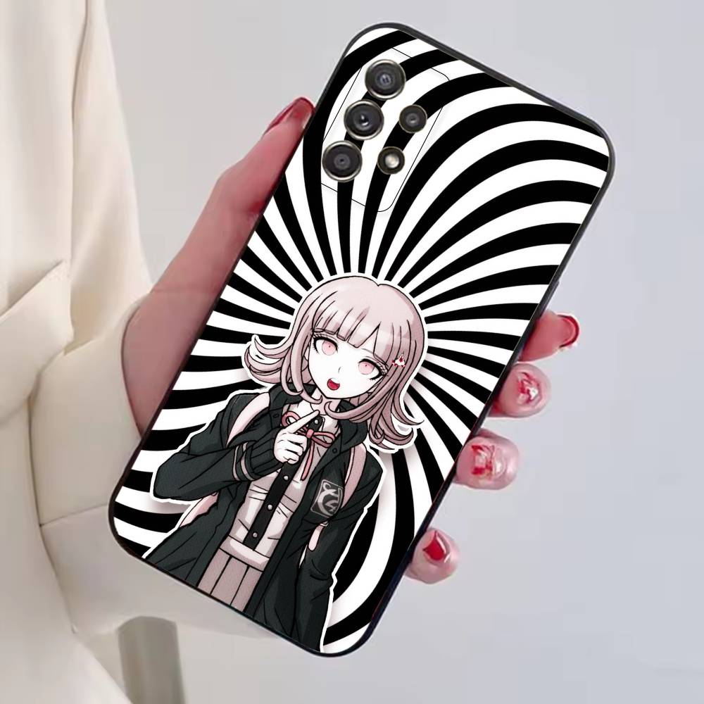 Чехол для телефона Danganronpa C-Чиаки Нанами Черный Силиконовый Мягкий Для Samsung S25,S24,S21,S22,S23,S30,Ultra,S20,Plus,Fe,Lite