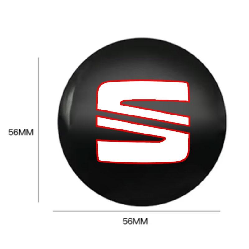 Наклейки на центральные колпачки колес автомобиля Наклейки на колпаки ступиц Для Seat Leon 5f Ibiza 6l 6j Leon 1p Cushion Altea Xl Leon Mk Автоаксессуары