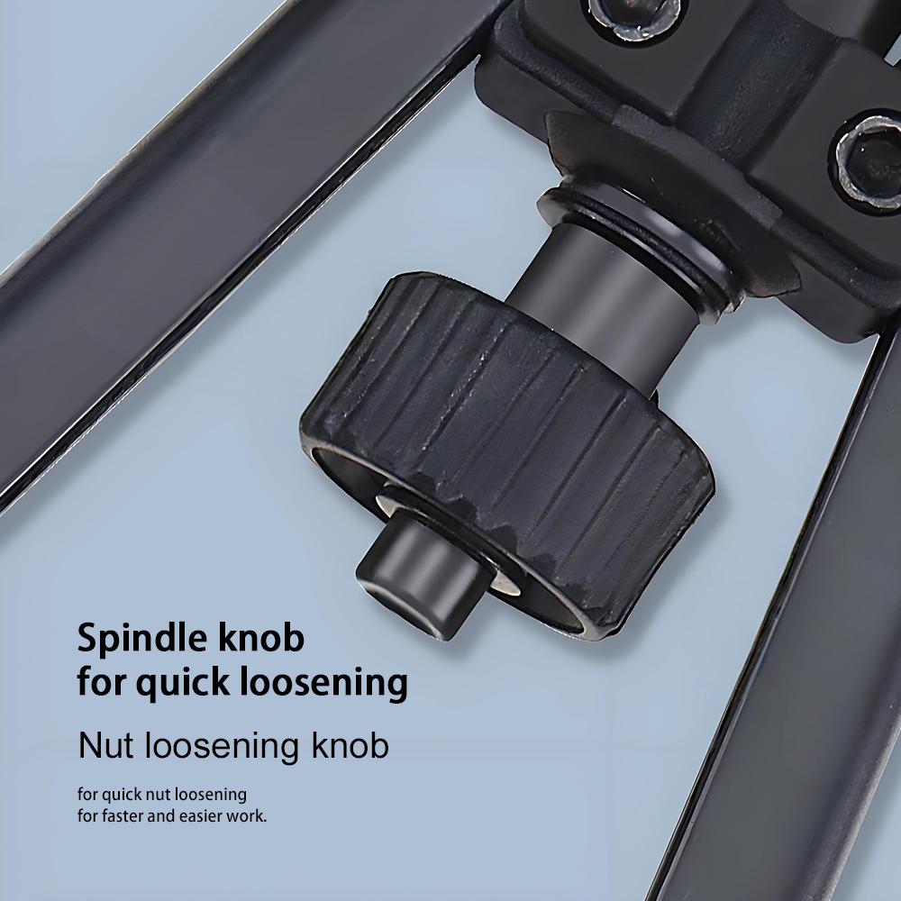 Rivet Gun 13" Hand Rivet Gun with M3-M12 Rivets Set - Double Handle Rivet Gun for Blind Rivet, Aluminum Rivet, Steel Rivet