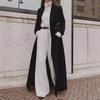 Autumn/Winter 2025 Cross-border Women's Casual Long Solid Color Warm Wool Coat