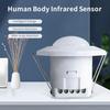 Переменный ток 24 В-265 В Переключатель инфракрасного датчика человеческого тела Регулируемый 360° Обнаружение PIR Инфракрасный детектор Лампа Управление Светом Переключатель