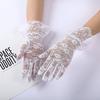 Ultra Thin Sunscreen Breathable Lace Gloves Bride Wedding Etiquette Stage Gloves