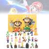 Super Mario Red And Green Mushroom Character Blind Box Figurines Set Of 24 Unique Designs