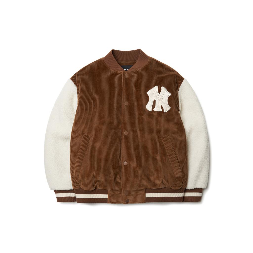 New MLB Baseball Jacket Unisex Brown 3AJPEC116-50BRS