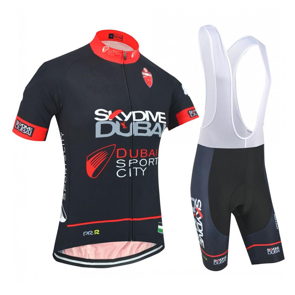 Team Skydive Cycling Jerseys Kits Summer Bicycle Maillot Breathable MTB Short Sleeve Bike Cloth Ropa Ciclismo Sets