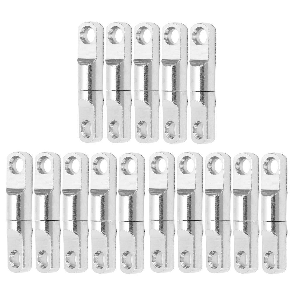 15PCS Stainless Steel Fishing Swivels 360° Swivel Connectors Bearing Swivels Fishing Accessories