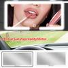 HD Car LED Makeup Mirror LED Touch Screen Sun Visor Plate Interior Rear Mirror Three Gear Adjustment Dimmable Auto Vanity Mirror