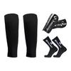Anti Slip Soccer Socks Calf Sleeves and Leg Pads Set Outdoor Sport Running Stretch Socks Athletic
