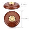 Endpin Stopper for Cello, Endpin Holder, Non-Slip Floor Protector, Cello Mat, Pad, Round, Metal Core and Plastic, Two Colors (Brown)