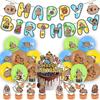 30PCS Capybara Birthday Party Decorations Includes Banner Cake Toppers Balloons