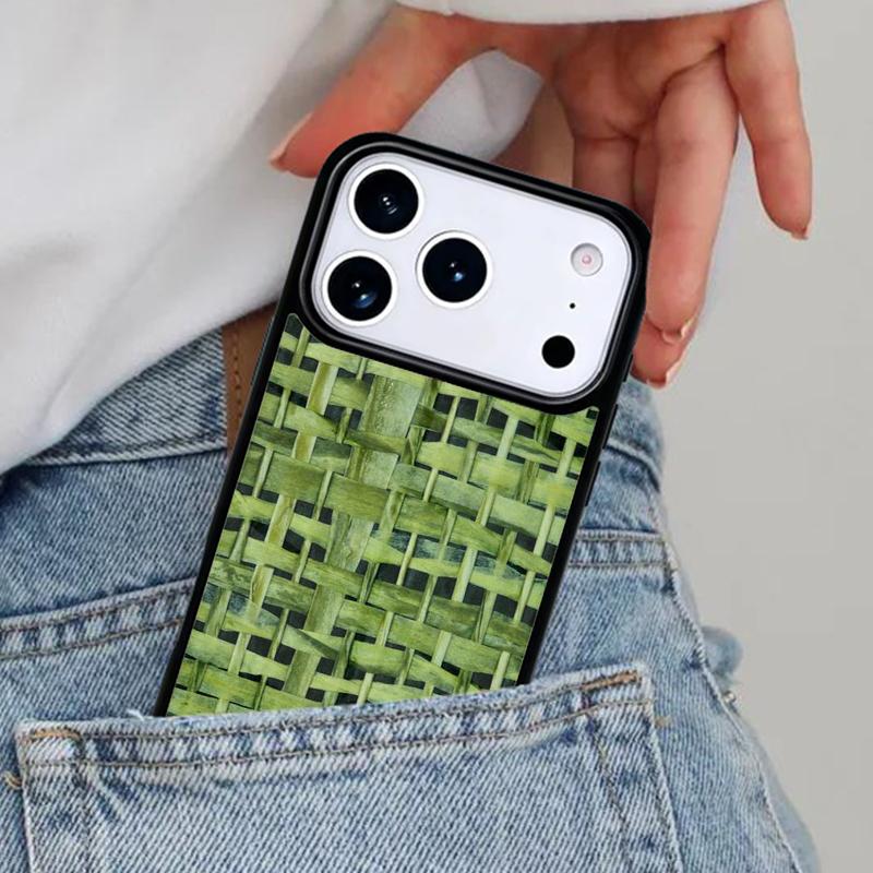 Чехол для телефона в стиле бамбуковой инкрустации для iPhone 16e 15 14 13 12 17 Pro Max Plus Air 17pro Обложка Coque