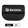rjhwp8 For Skoda NEW Car Seat Gap Storage Box Leather Storage Box Accessories Rapid Octavia Derivative Enyaq-iV VisionS Yeti Scala