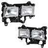 Kanoan NEW Canter for Mitsubishi Fuso Canter Passenger Right Side Left Side Left and Right H1 Aftermarket Parts Headlights, Square, 4-Light Set,