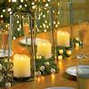 6pcs Rechargeable LED Candle Light W/ Remote Timer LED Flameless Flickering Tea Lights USB Charger Battery Christmas Decoration