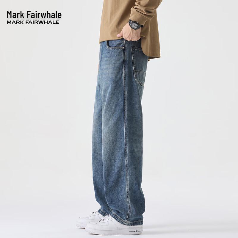 Мужские прямые джинсы Mark Fairwhale свободного кроя из выстиранного денима