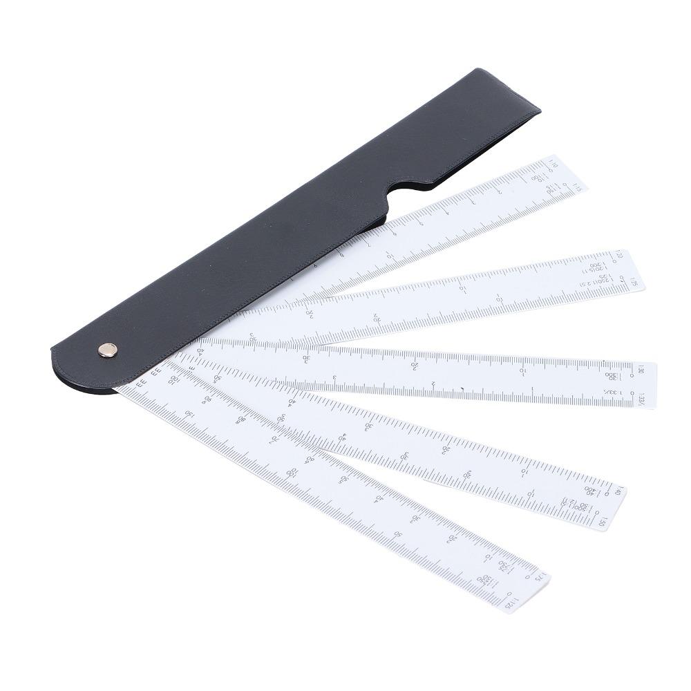 Multi Ratio Scale Ruler Foldable Design Architect Scale Ruler Durable Scale Tools Clothing Design