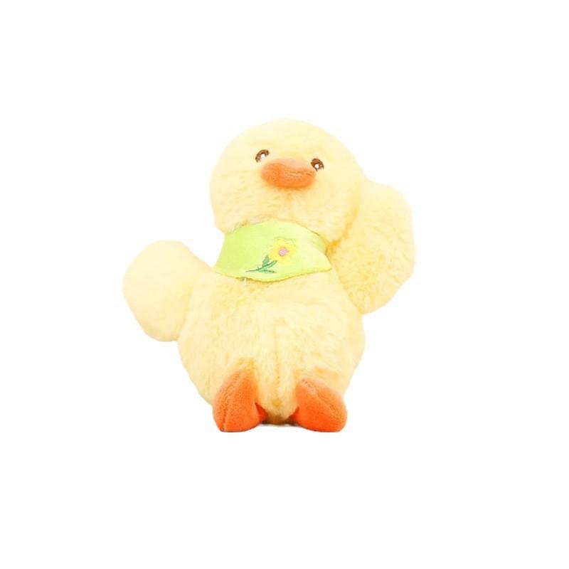 Cute White Duck Plush Keychain Sweet Duck Doll Soft Bag Ornament For Couples