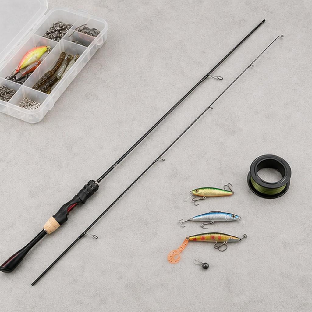 Ultralight Stream Rod with Cork Grip Soft Action Non-Telescopic Fishing
