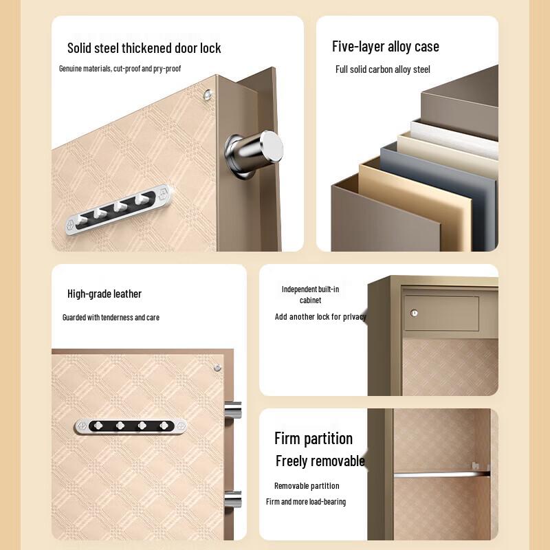 Deli 80cm Fingerprint Password Security Safe