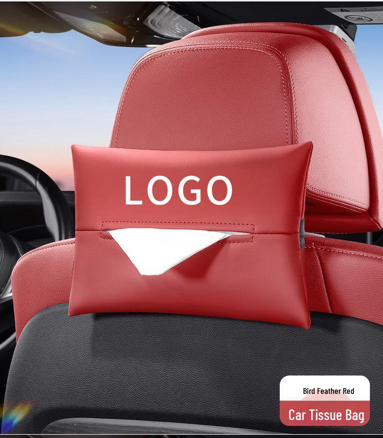 BYD Car Interior Tissue Box - High-Grade Hanging Armrest Pull-Out Design
