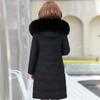 Middle-aged Women's Winter Coats  New Casual Thick Warm Women's Jackets Hooded Fur Collar Long Parkas
