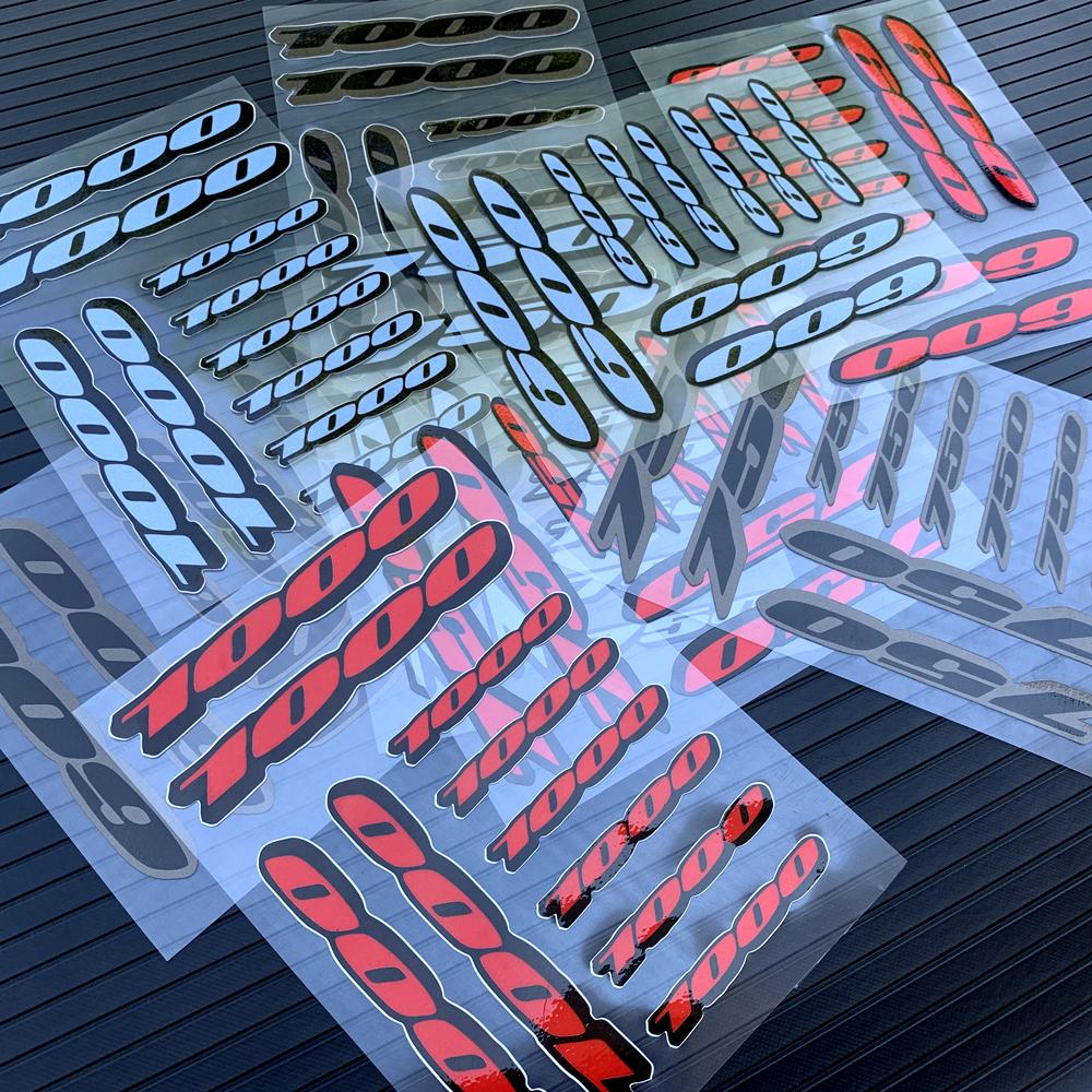 1 пара универсальных наклеек на заднюю часть обтекателя мотоцикла, эмблема для Honda Suzuki Kawasaki Yamaha для 600 750 1000cc