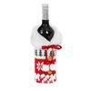 Party Table Decor Xmas Gift Santa Claus Wine Bottle Cover Bottle Dress Up Christmas Ornaments