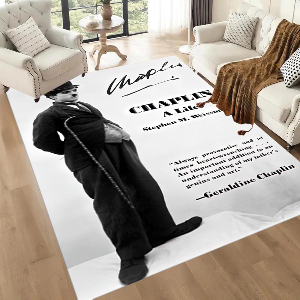 Charlie Chaplin Square rugs are a great choice for living rooms, bedrooms, home décor, and as gifts.