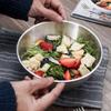 17-25cm Stainless Steel Gold And Silver Salad Bowl Rice Noodles Lamian Noodles Bowl Kitchen Tableware Food Container