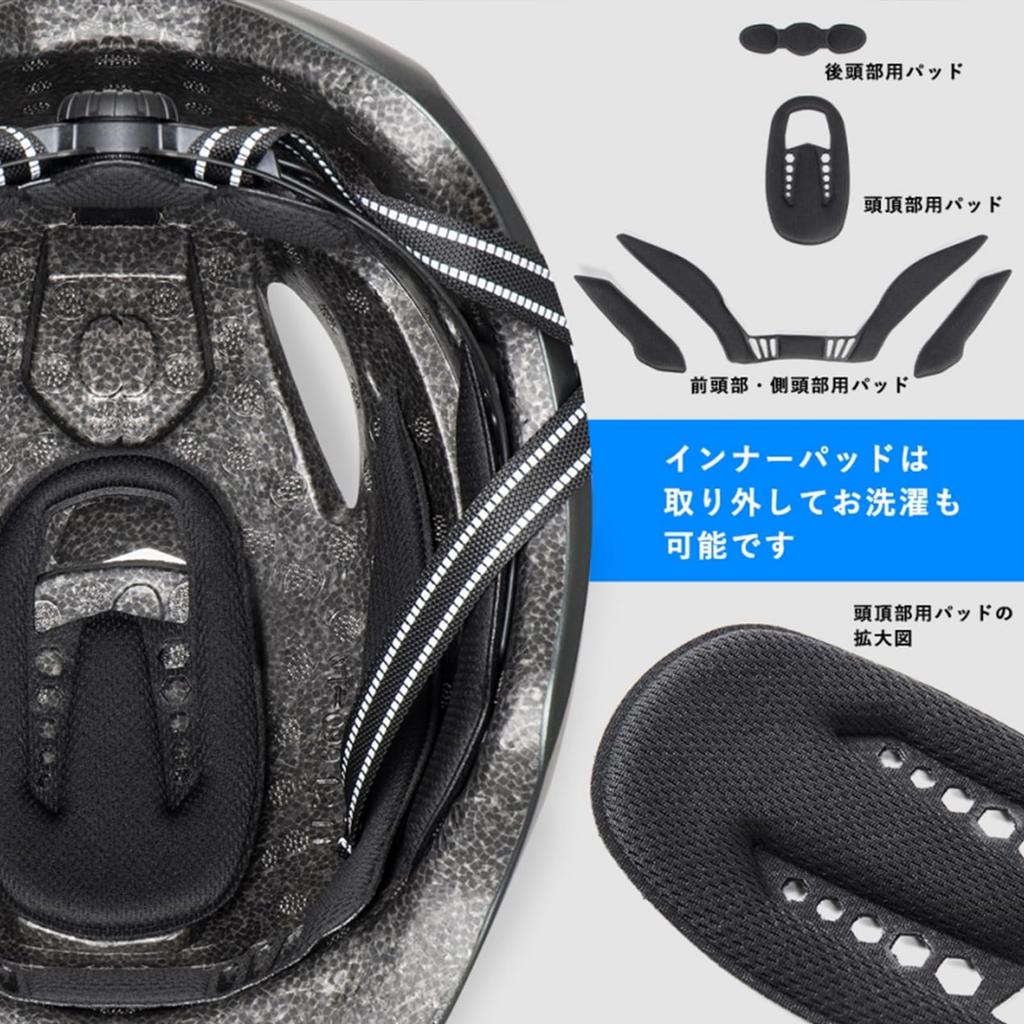 Велосипедный шлем ROCKBROS для шоссейных велосипедов, рекомендованный для головы дюймов, велосипедный шлем для города и урбана, регулируемый, для старшеклассников и взрослых, для велосипедов,