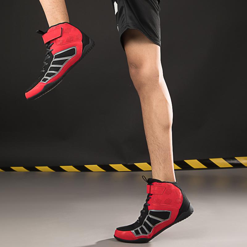 Мужская/женская боксерская борцовская обувь для подростков, легкая противоскользящая обувь для тренировок, боевая обувь, мотоциклетные ботинки