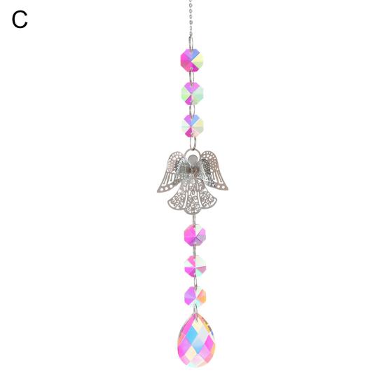 Подвеска «Ловец Солнца» Привлекательный мечтательный Прочный замечательный искусственный кристалл Радужный подвесной орнамент для сада