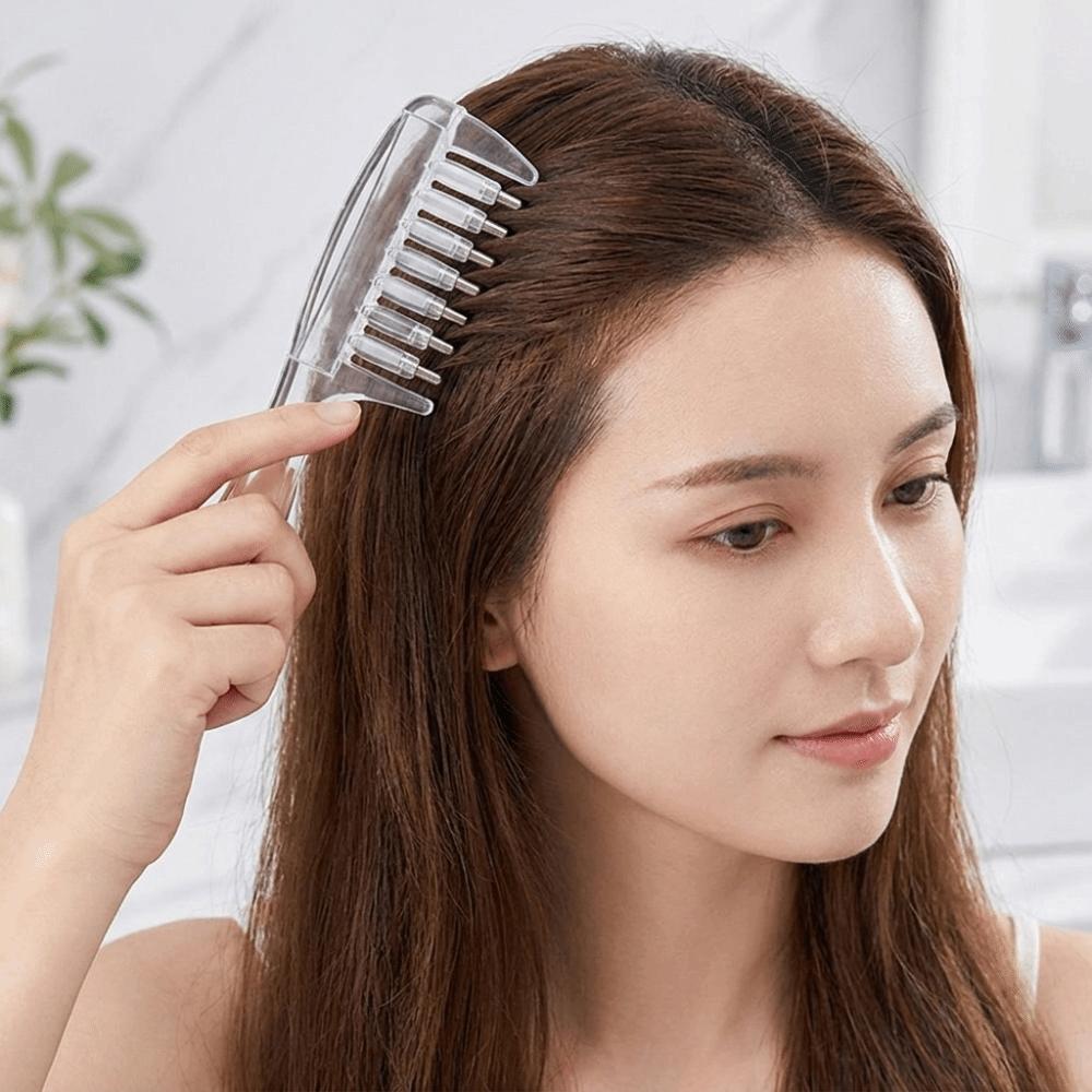 Anti-Frizz Massage Guide Liquid Comb Plastic Scalp Massage Comb Portable Hairdressing Combs Travel