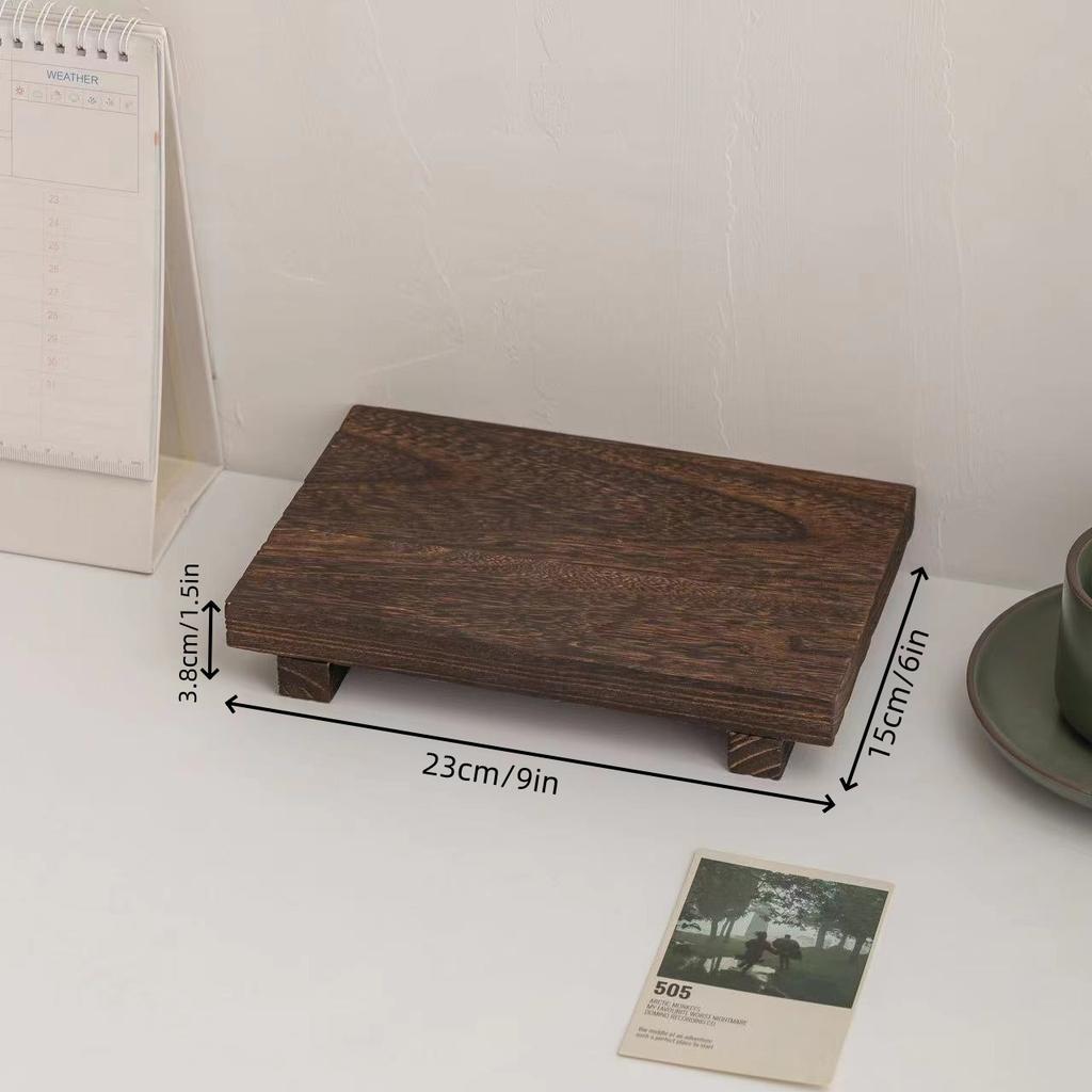 Подставка под орнамент из цельного дерева, подставка под цветочный горшок, ванная комната, держатель для ароматизированного мыла, подставка для хранения на столе