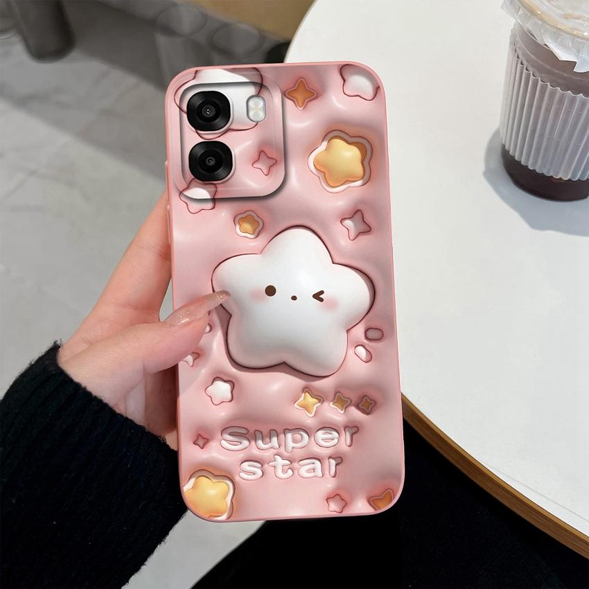 For Oppo A6x A6s Reno 15 15F 15Pro Realme 16Pro Phone Cases Fashion Astronaut Shell Lightweight Liquid Silicone Premium Anti Slip Lens Protector Cover