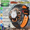 Новые умные часы Military T-Rex 3 для мужчин, батарея 1100 мАч, AMOLED, водонепроницаемость IP68, компас для улицы, Bluetooth-вызовы, спортивные умные часы