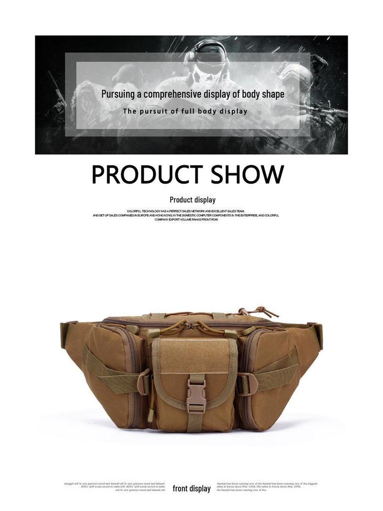 Унисекс камуфляжная многофункциональная поясная и нагрудная сумка для спорта на открытом воздухе и моды