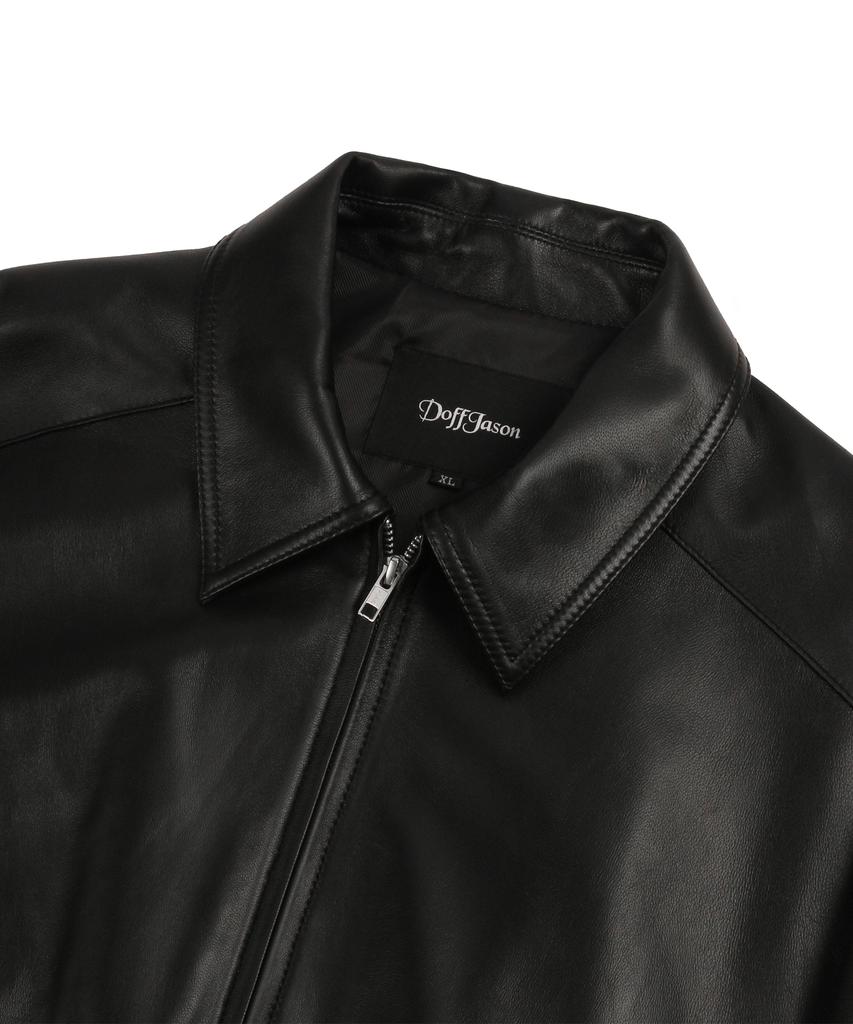 Doffjason Oversized Lambskin Bomber Jumper