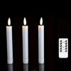 3 or 6 Pieces Short Or Long Flameless Wedding Decorative Taper Candles,6.5 /10 Inch Battery Powered Christmas Home Decoration
