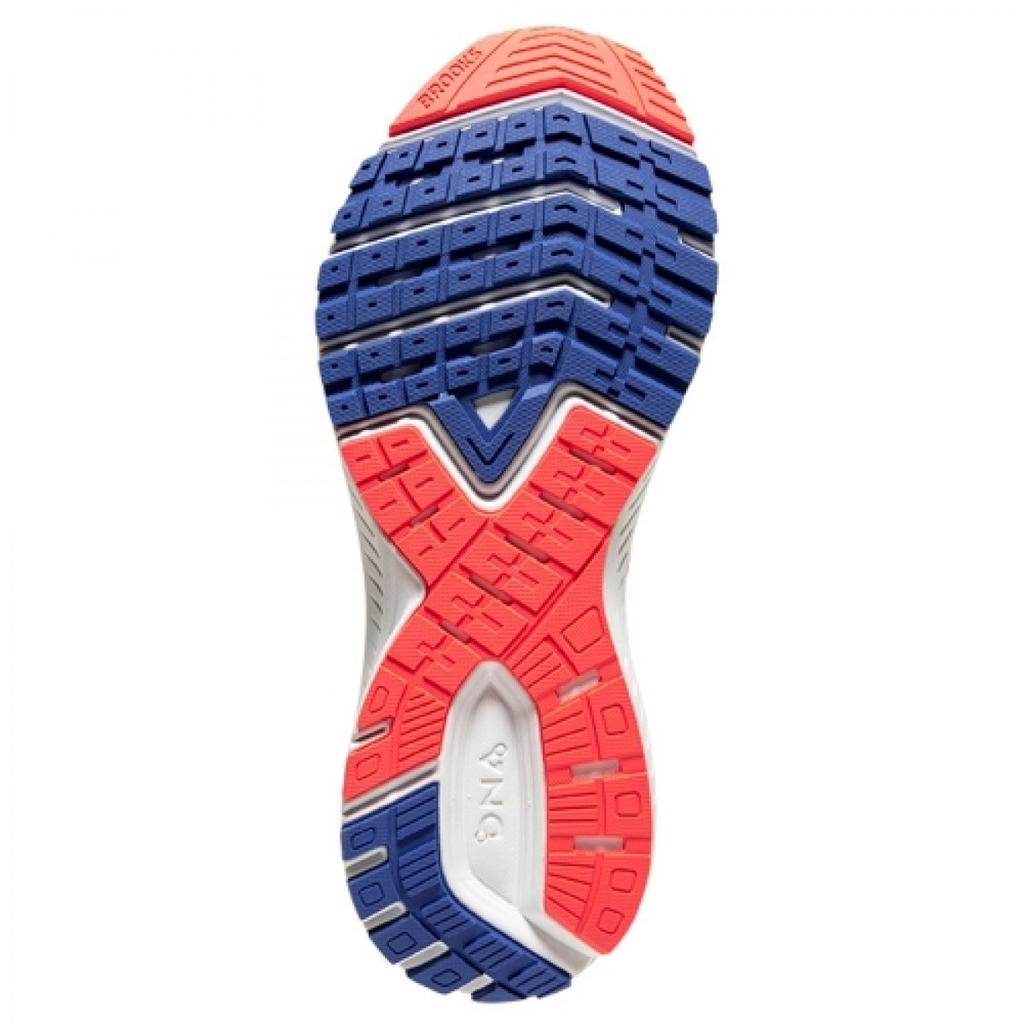 Brooks Кроссовки женские Ravenna 11 Сине-оранжевые Белые 1203181D469