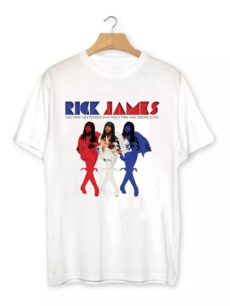 Rick James YOU & I Short Sleeve Cotton White All Size Shirt - NO IMPORT FEES