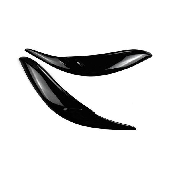 Glossy Black Resin Headlight Eyebrows for Toyota Sienna LE/SE 2011-2020