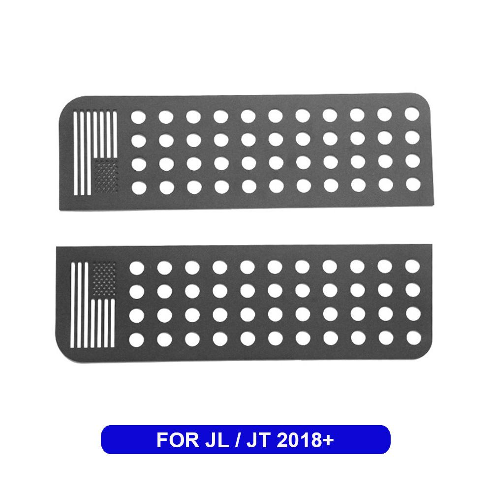 Алюминиевый сплав задняя дверь стекло окна полосы наклейки крышка отделка для Jeep Wrangler JK JKU JL JT 4-дверный 2007-2024 автомобильный аксессуар