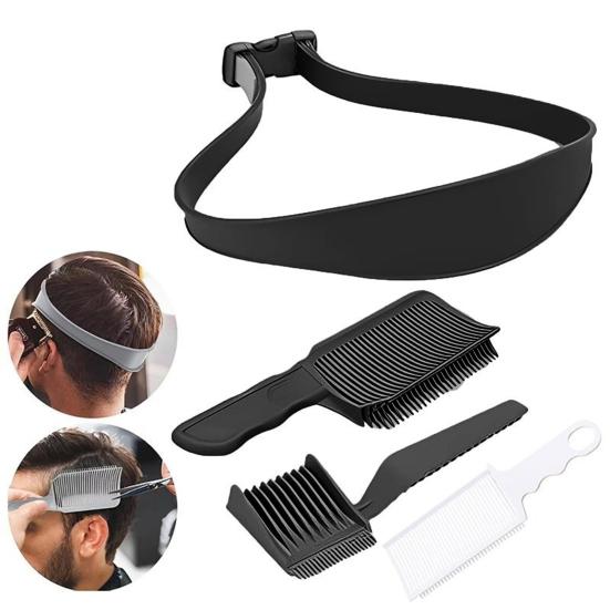 3/4 шт./набор парикмахерских расчесок для стрижки волос силиконовый шаблон для бритья шеи позиционирование смешивание изогнутая машинка для стрижки волос парикмахерские аксессуары для стрижки