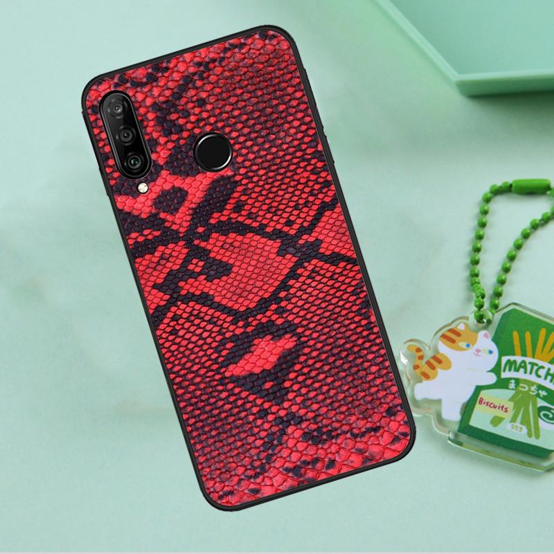 Текстура змеиной кожи для чехла Huawei Nova 10 9 SE 5T 12s 12i 11i Y91 Y90 Y60 Y70 Y72 Y61 P20 P40 P30 Lite P60 Pro