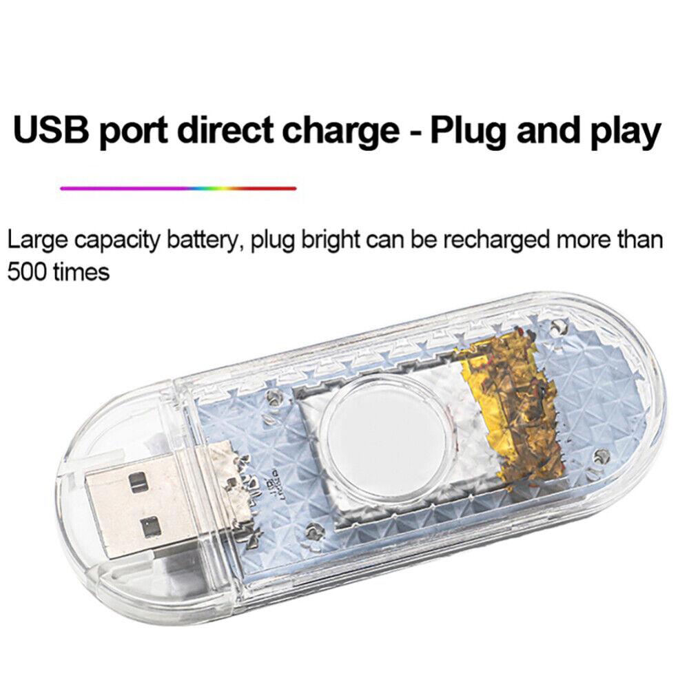 2023 Сенсорный датчик USB Светодиодный внутренний светильник Светодиодная лампа Потолочная лампа автомобиля Лампа для чтения Украшения автомобиля Внутреннее освещение на крыше