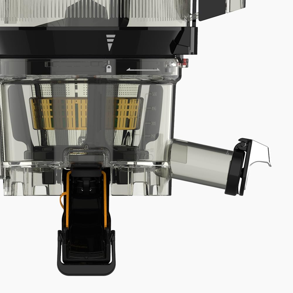 Соковыжималка Kubins Whole Slow Juicer AUTO10 с большой емкостью и автоматическим бункером для сбора сока, автоматическая нарезка [НОВИНКА], 3000 мл без помощи рук (Матовый белый)