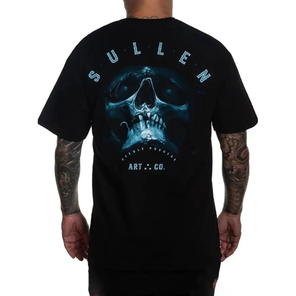 Sullen Art Collective Kobasic Skull Standard Fit Unisexs T Shirt Tattoo