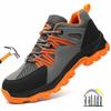 Working Shoes for Men Anti Puncture Work Safety Sneakers with Steel Toe Anti-slip Safety Shoes Work Boots Protective Work Shoes